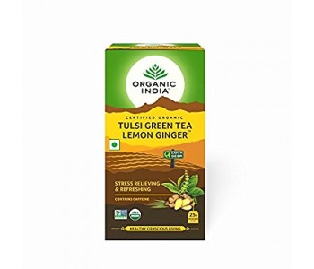 ORGANIC INDIA TULSI GREEN LEMON GINGER TEA BAG